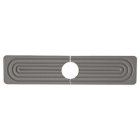 Alfombrilla para grifo de cocina, bandeja larga de diatomita de secado rápido, absorbente de humedad, protector contra salpicaduras para encimera de baño