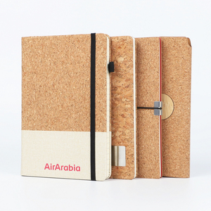 Carnet de notes professionnel A5 en tissu de liège écologique, couverture en cuir cousue, nouveau matériau naturel - Product Image 1