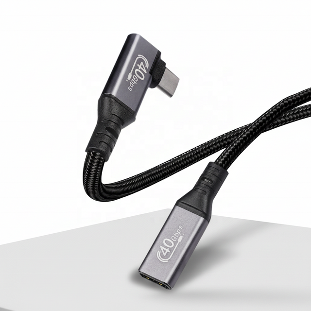 Certified Angle USB4 PD 240W 5A Type C 40Gbps Fast Charging Cable for Computer Printer & Earphone with 8K 60Hz Extension Data