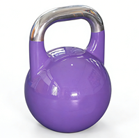 Pesas Rusas de Acero Estándar de Competición para Entrenamiento de Fuerza en Gimnasio, Pesas de Mano Ecológicas para Fitness