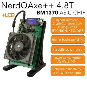 Bitcoin thợ mỏ bitaxe nerdqaxe ++ 4.8th/S 4.8t 75W Gamma 601 1.2th siêu Supra Hex 701 4.2th 90W nhà BTC Solo xổ số máy - Product Image 3