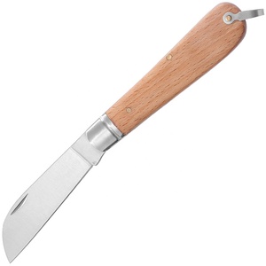 3.11 "lame <span class=keywords><strong>de</strong></span> pied <span class=keywords><strong>de</strong></span> mouton Style français traditionnel clou Nick manche en bois <span class=keywords><strong>de</strong></span> hêtre ouvert couteau <span class=keywords><strong>de</strong></span> <span class=keywords><strong>marin</strong></span> avec boucle <span class=keywords><strong>de</strong></span> caution - Product Image 1
