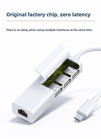 Adaptateur réseau USB 2.0 Type-C avec pilotes, carte réseau filaire 10/100 Mbps externe en stock