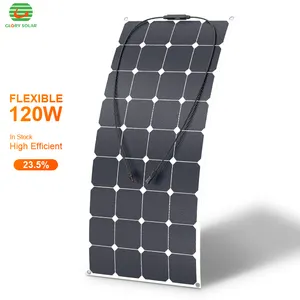 Glory Solar Big Power 120W Solar Panel Flexible Chargers Flexible Solar Panels For Roof Vehicles RV Yacht Battery