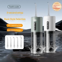 Irrigador Dental Eléctrico Portátil, Juego de Cepillos de Dientes Inteligentes para el Cuidado Bucal Doméstico, Irrigador Bucal para Eliminar el Sarro