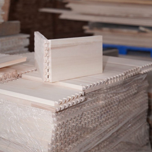 Cassetto in <span class=keywords><strong>Legno</strong></span> Massello con Giunzione a Dita, Scatola per Cassetti in Pioppo con Coda di Rondine - Product Image 2