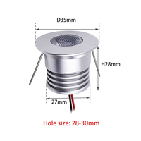 Mini éclairage LED pour vitrine, petit projecteur, éclairage encastré au plafond, éclairage de bibliothèque 3W