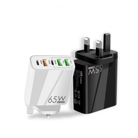 Chargeur USB 65W GaN PD+QC3.O US EU UK AU Super charge rapide pour iPhone/Samsung/Huawei/Oppo/Vivo/Xiaomi