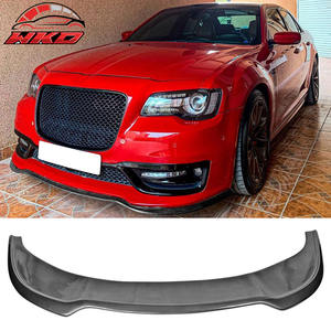 Lèvre de pare-chocs avant pour Chrysler 300 2015-2023, séparateur de spoiler, impression fibre de carbone PP, diffuseur, protection de menton - Product Image 1