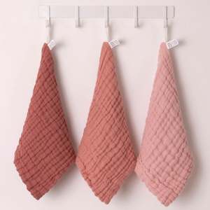Lingettes en mousseline pour bébé 100% coton naturel non blanchi, petite serviette en gaze pour nouveau-nés - Product Image 5