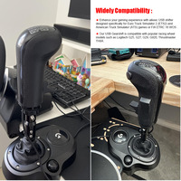 Pommeau de manette de vitesse de simulateur de camion USB gauche pour Logitech G923 G29 G27 G25 TH8A pour ETS2 & ATS Euro Truck High Low Gear Simulator