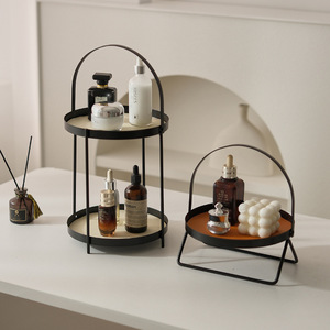 Multifunctional <b>Desktop</b> Storage Rack 2 Tier Iron Cosmetic Organizer For Perfume Makeup Display - Product Image 3