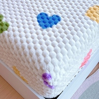 Drap-housse OEM à poches profondes et haute élasticité avec protège-matelas antidérapant, 360 °   Drap de protection pour lit