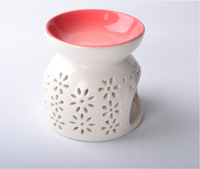 Pot diffuseur d'huile en céramique aromathérapie lampe à huile photophore poterie maison chambre décor pour cadeau de pendaison de crémaillère de noël