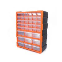 Caja de Herramientas Vertical Ahorradora de Espacio con Cajones Multicapa de Diferentes Tamaños, Organizador de Tornillos y Piezas Pequeñas Electrónicas