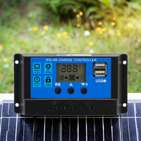 10A 12V/24V PWM Solar-Laderegler 30A mit LCD-Bildschirm 780W PV-Leistung Solarpanel-Controller mit 20% Rabatt
