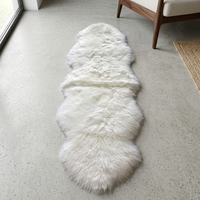 2P Real Australian Sheepskin Fur Rug Natural Long Wool High Pile Eco-Friendly Modern Home Use Grade a Quality Extra Thick