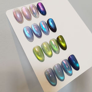 Set de Esmalte de Uñas en Gel Efecto Ojo de Gato 9D AILANUO, Libre de HEMA y TPO, Estilo Camaleón Magnético Galáctico, Esmalte de Uñas Negro - Product Image 4