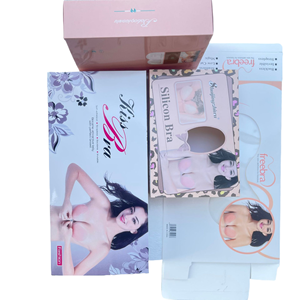 Boîte de couleur en papier pour soutien-gorge adhésif en silicone, petite <span class=keywords><strong>taille</strong></span>, vente en gros, emballage de sous-vêtements, résistant à l'usure - Product Image 3