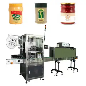 Automatic Heat Tunnel Shrink Wrapping Machine Wrap Machine Glass Plastic Wine Bottle Shrink Sleeve Labeling Machine