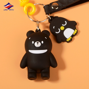 Rubber Pvc Keychain Longzhiyu 17 Years China Manufacturer Custom 3D Cute Rubber Keychain Manufacturers PVC Keychain