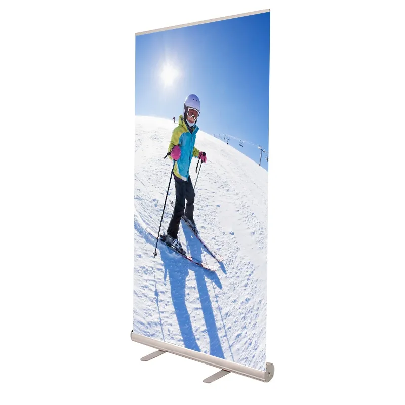 中国工場easy up portalbe roll up banner stand display pull up stand roll retractable banner