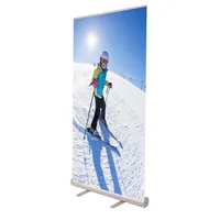 中国工場easy up portalbe roll up banner stand display pull up stand roll retractable banner