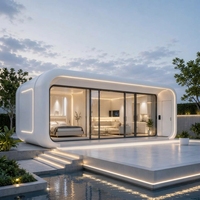 Maisonnette Modulaire Préfabriquée Moderne Apple Cabin, Pod de Glamping Extérieur pour Complexes Hôteliers, Gîtes, Bureaux et Boutiques