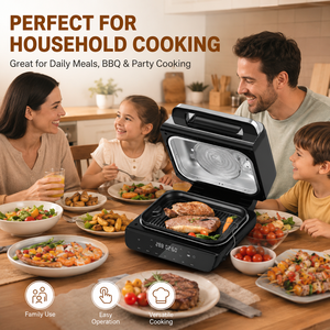 Oferta Especial: Freidora de Aire 5 en 1 con Tapa Visible, 1800W, Gran Capacidad, Sin Aceite, Multiusos, para Cocina Doméstica - Product Image 1
