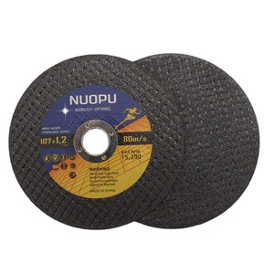 Rueda de corte de disco, tamaño de corte de acero, 4 pulgadas, 250 Uds./cartón, forma plana, 10000 Uds., Accep estándar CN; 80 ZHE 8500r m/s. PM NUOPU T41 - Product Image 1