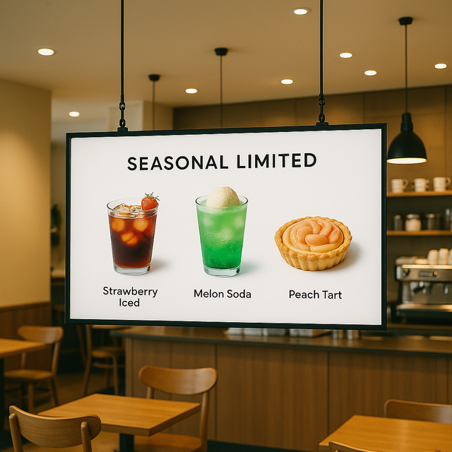 Tablettes Menu Digital Display Screen Restaurant Hanging Digital Menu Board Displayer LCD Digital Menu Board