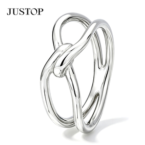 JUSTOP Unisex 18K <b>Gold</b> Plated <b>Cocktail</b> <b>Ring</b> Geometric Pattern Trendy Style Wedding Bands or <b>Rings</b> Daily Wear - Product Image 2