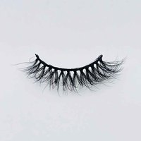 Faits à la main 0.10 épaisseur 12mm longueur C Curl pleine bande cils ailés vison cheveux faux cils pour maquillage OEM ODM utilisation