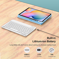 Casing Keyboard dan casing 12.4, sarung Tablet dengan Keyboard untuk Samsung Tab S8 Plus S7 Plus S7 FE