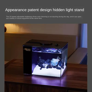 <span class=keywords><strong>Aquarium</strong></span> de bureau écologique en gros, petit <span class=keywords><strong>aquarium</strong></span> super mini intégré, réservoir de poissons écologique fini pour salon/bureau - Product Image 2