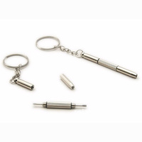 Tournevis Portable 3 en 1 de réparation de lunettes de soleil montre ensemble de tournevis porte-clés en acier inoxydable Mini tournevis outils à main
