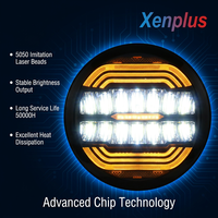 Phare de conduite LED Xenplus Série LW26 5" 7" 9" 140W 14000LM avec perles laser 5050 IP67, projecteur de faisceau puissant pour SUV, camion et 4x4 tout-terrain