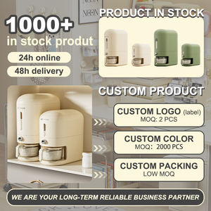 UFORU Grand récipient hermétique pour riz en plastique, boîte de rangement pour céréales, nourriture, riz, seau à riz, distributeur de céréales, cuisine - Product Image 2