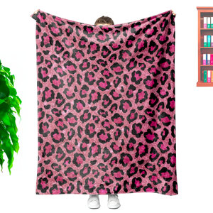 Valentinstag benutzer definierte Druck Animal Fur Africa Cheetah ultra weiche Leoparden vlies Fuzzy Baby Throw Blanket für Schlafs ofa Couch - Product Image 1