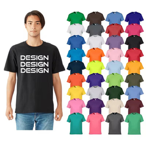 Vendita diretta in fabbrica di t-shirt in bianco Multi-colore personalizzato da uomo e da donna versione pesante per il tempo libero generale della gioventù - Product Image 1