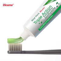 Grossiste Fabricant Personnalisé Dentifrice Herbal Menthe Blancheur Anti-Carie Sans Fluorure à l'Aloe Vera pour Usage Domestique