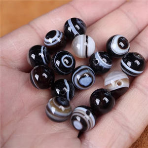 Commercio all'ingrosso antichi <span class=keywords><strong>occhi</strong></span> antichi a strisce agata di pietra di agata di oliva perline di cristallo agata Dzi malocchio tamburo perline di pietre preziose gioielli - Product Image 5