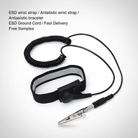 Kit completo de alfombrilla antiestática inalámbrica de doble cable personalizada con cable de puesta a tierra y correa antiestática ESD