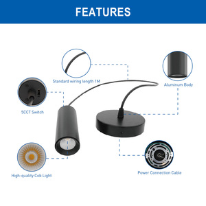 Lámparas Colgantes Modernas LED COB de 10W 20W AC120V-277V, Foco, Downlight, Lámpara Colgante para Isla de Cocina, Comedor - Product Image 4