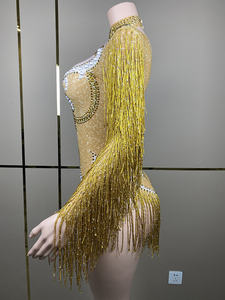 Novance Y2945 <strong>Dresses</strong> in Stock Sparkly Rhinestones Printed Lace <strong>Oriental</strong> <strong>Dance</strong> Costume Yellow <strong>Dress</strong> for Women