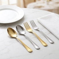 Ensemble de Couverts en Acier Inoxydable de Luxe Poli Miroir pour Hôtels, Restaurants et Cuisines – Vente en Gros