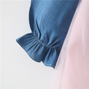 Robes de fête pour enfants, vêtements en coton pour enfants, robe de demoiselle d'honneur rose pour bébé fille corpulente à Bangkok - Product Image 4