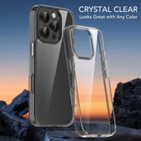 Soonleader Total Clear Case coque de téléphone hybride pour iphone 16 pro
