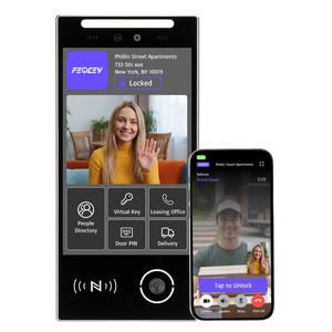 Système de contrôle d'accès par interphone visuel avec reconnaissance faciale Linux FCV4905, vision nocturne, étanche IP66, pour extérieur, villa, maison - Product Image 1