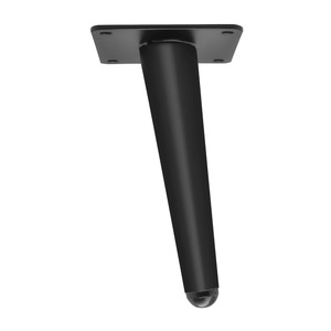 Minimalist <b>Sofa</b> <b>Legs</b> Straight Tapered Steel Black Gold Modern Simple Easy Installation Furniture <b>Leg</b> - Product Image 3